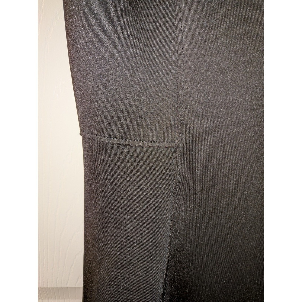 Elie Tahari for DesignNation Black Zip Front Scuba Sheath Dress Mesh Trim Size 6 - Picture 2 of 10